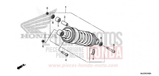 AMMORTIZZATORE POSTERIORE CBR650FAG di 2016